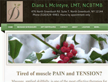 Tablet Screenshot of dianamcintyre.com